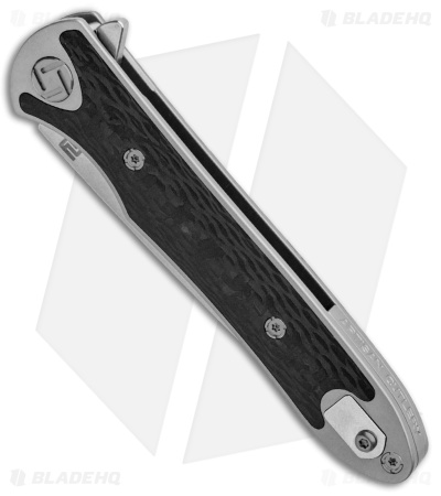Artisan Cutlery Shark Liner Lock Knife CF/Titanium (3" Stonewash) 1707GS-GY