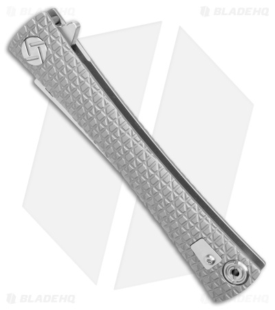 Artisan Cutlery S Waistline LinerLock Knife Gray Titanium (4" Satin Bohler M390)