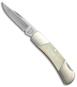 Bear & Son Executive Pocket Knife 3" White Smooth Bone - WSB26