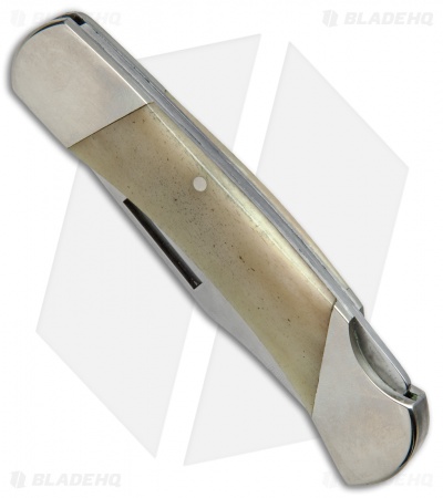 Bear & Son Midsize Lockback Knife Smooth White Bone (2.6" Satin) WSB05