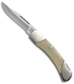 Bear & Son Midsize Lockback Knife Smooth White Bone (2.6" Satin) WSB05