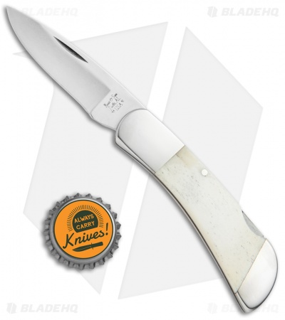 Bear & Son Midsize Lockback Knife White Bone (2.5" Satin) WSB61