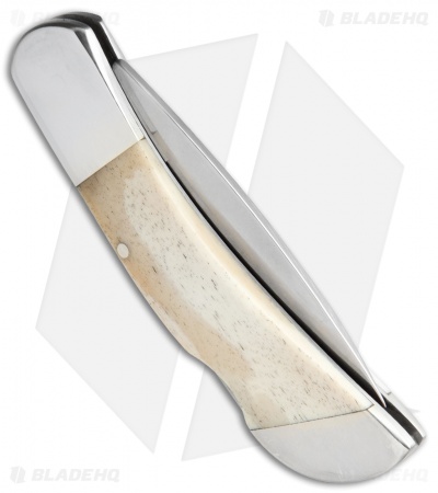 Bear & Son Midsize Lockback Knife White Bone (2.5" Satin) WSB61