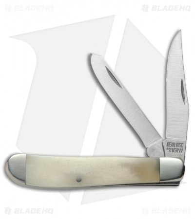 Bear & Son Mini Trapper 3.5" Pocket Knife White Bone - WSB07