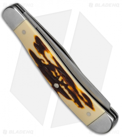 Bear & Son Slimline Trapper 3.75" Pocket Knife Stag Delrin -  SD248