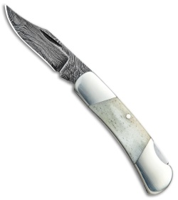 Bear & Son Cutlery Mini Executive Lockback Knife Stag (1.5