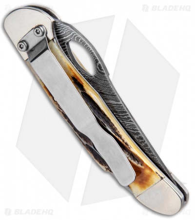 Bear & Son 3.75" Traditional Pocket Knife Genuine India Stag Bone 5149LD