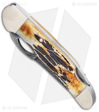 Bear & Son 3.75" Traditional Pocket Knife Genuine India Stag Bone 5149LD