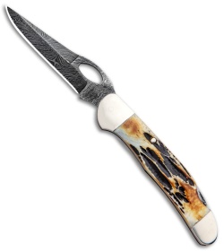 Bear & Son 3.75" Traditional Pocket Knife Genuine India Stag Bone 5149LD