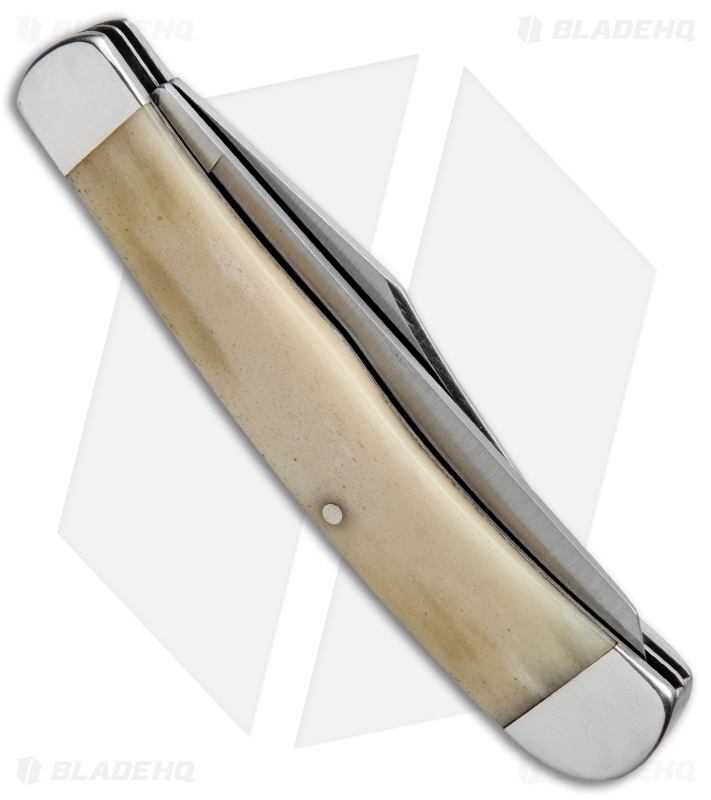 Bear and Son Trapper Pocket Knife 2.875" White Bone WSB54 