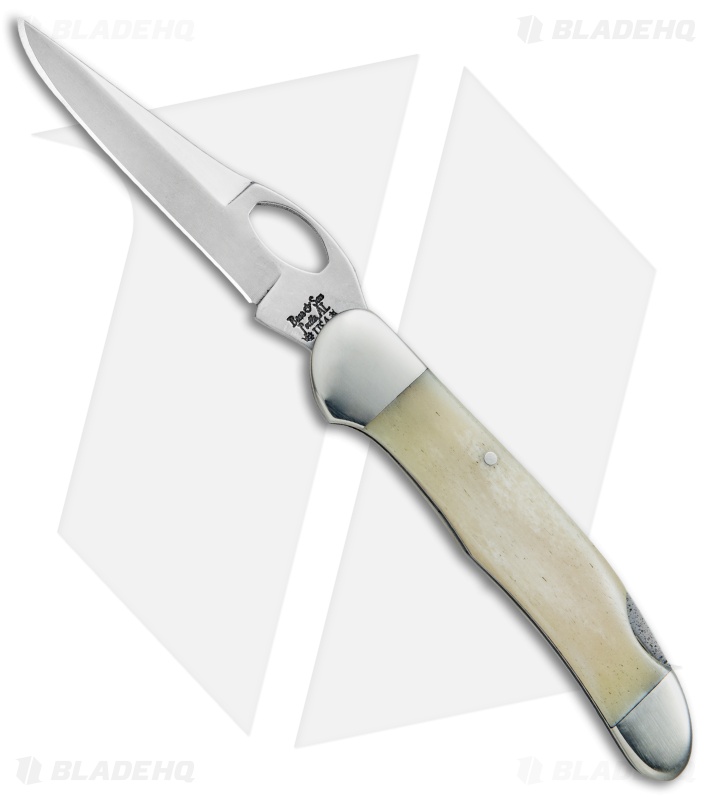 Bear & Son 3.75" Pocket Knife White Smooth Bone WSB149L