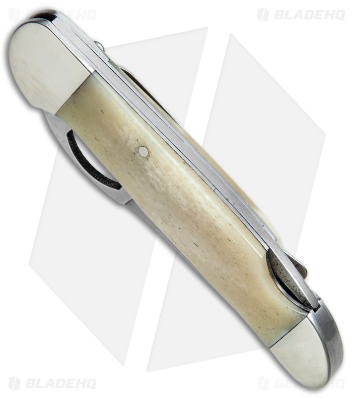 Bear & Son 3.75" Pocket Knife White Smooth Bone WSB149L