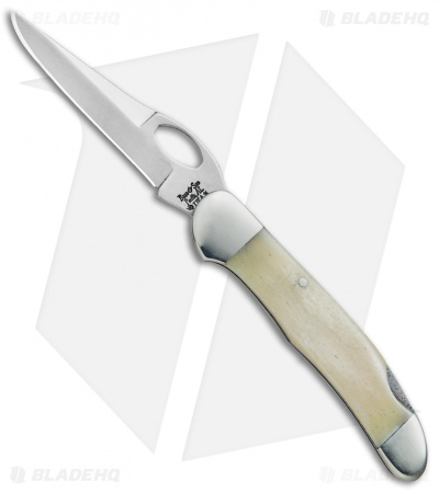 Bear & Son 3.75" Pocket Knife White Smooth Bone WSB149L