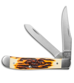 Bear & Son Mini Trapper Knife Sim Stag (3.25" Satin) SD07