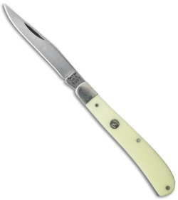Bear & Son Slimline Slip Joint Knife 3.875" Yellow Delrin C3148