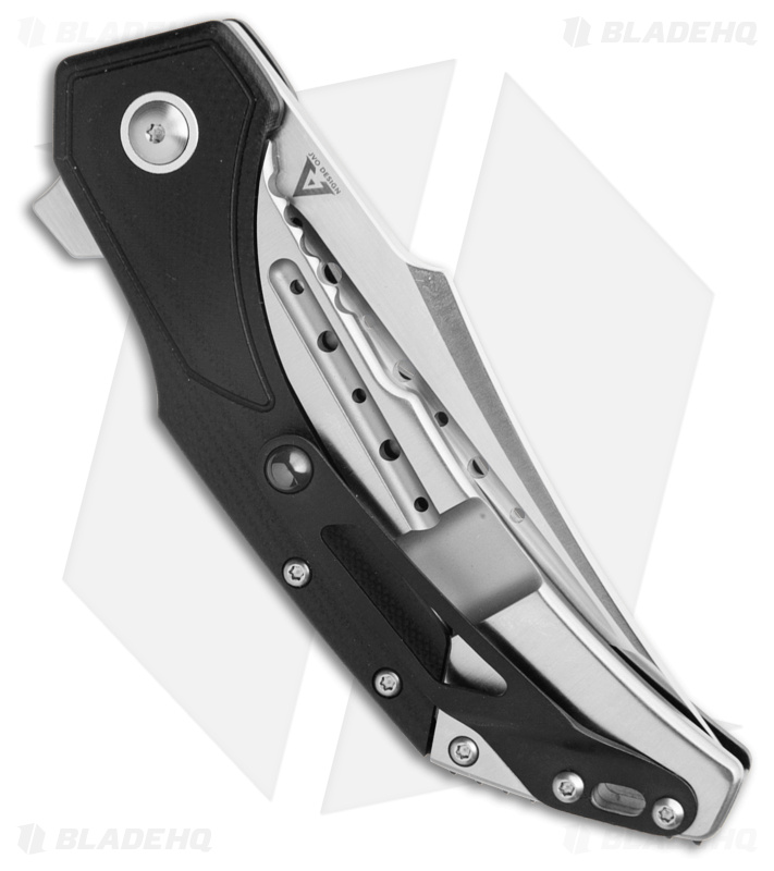 Begg Knives Astio Frame Lock Knife Black G-10 (3.5" Satin) BG008