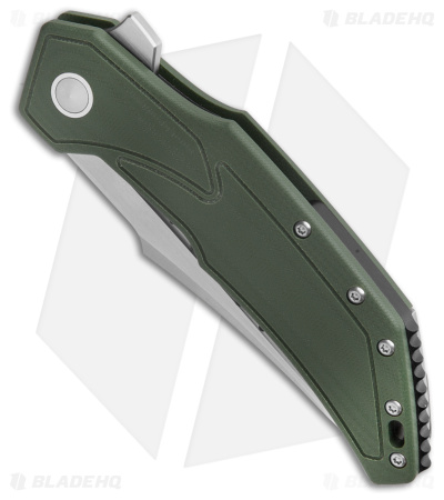 Begg Knives Astio Frame Lock Knife OD Green G-10 (3.5" Satin) BG007