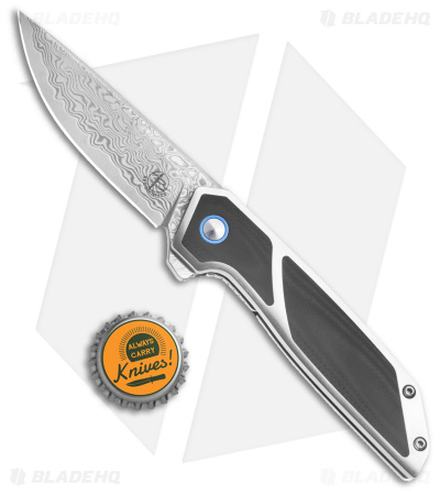 Begg Knives Diamici Knife Black G-10 (3" VG-10 Damascus)
