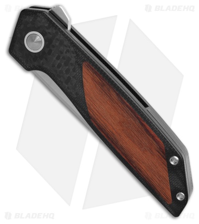 Begg Knives Diamici Liner Lock Knife SS + Black G-10/ Wood (3" Satin) BG055