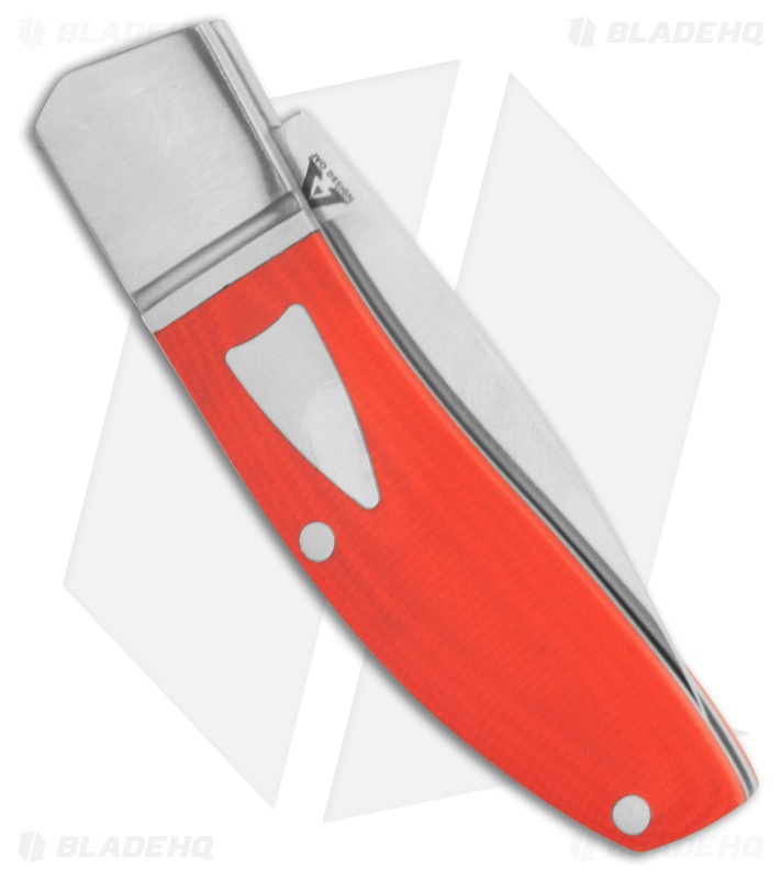 Begg Knives JVO Design Mini Drop Point Slip Joint Knife Red G-10 (2.4" Satin)