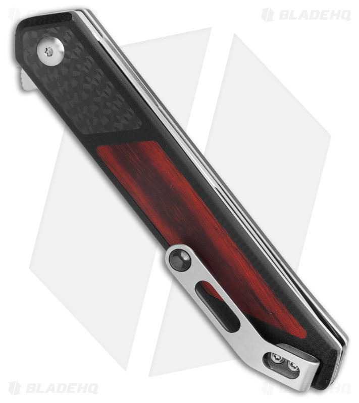 Begg Knives Kwaiken Knife Black G-10 + CF/Rose Wood (3.5" Satin) 