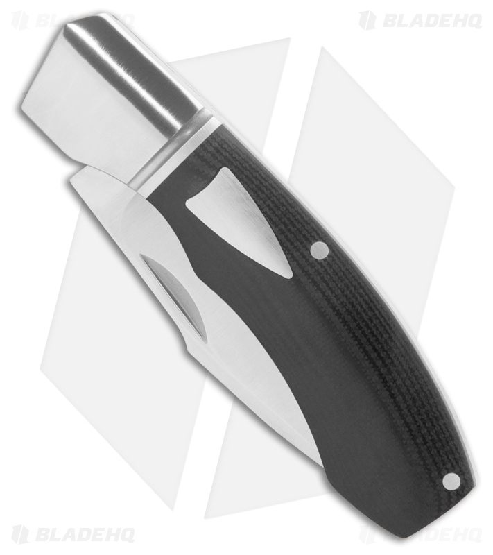 Begg Knives JVO Design Recurve Slip Joint Knife Black G-10 (2.8" Satin)