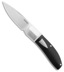 Begg Knives JVO Design Drop Point Slip Joint Knife Black G-10 (3" Satin)