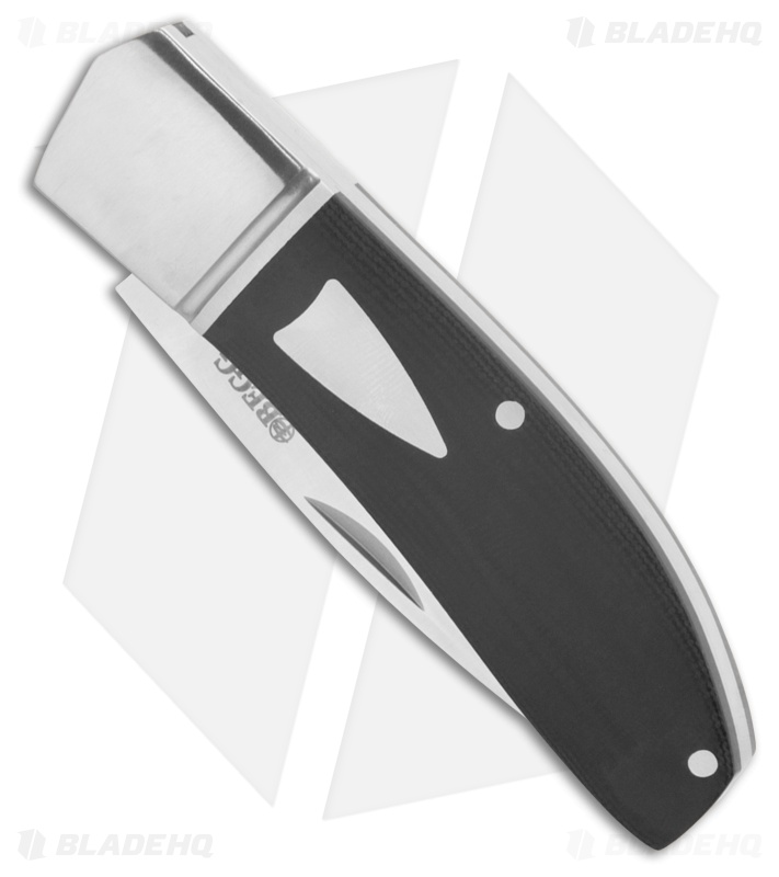 Begg Knives JVO Design Drop Point Slip Joint Knife Black G-10 (3" Satin)