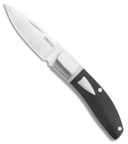 Begg Knives JVO Design Mini Drop Point Slip Joint Knife Black G-10 (2.4" Satin)