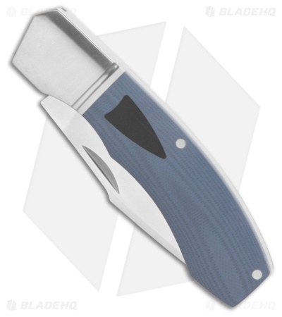 Begg Knives JVO Design Recurve Slip Joint Knife Blue/Black G-10 (4" Satin)