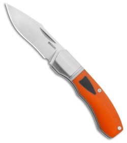Begg Knives JVO Design Mini Recurve Knife Black/Orange G-10 (2.1" Satin 14C28N)