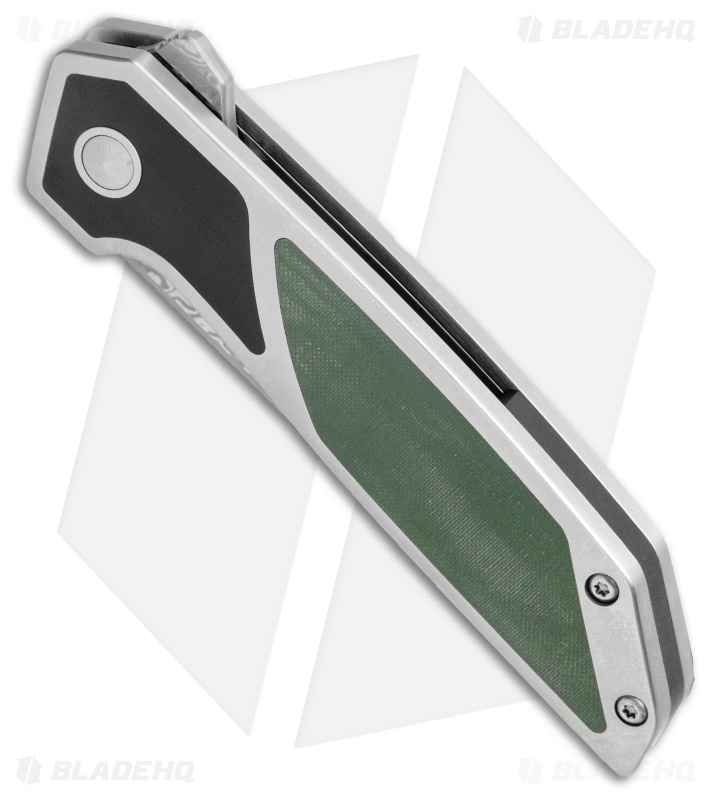 Begg Knives Diamici Knife Black/Green G-10 (3" VG-10 Damascus)