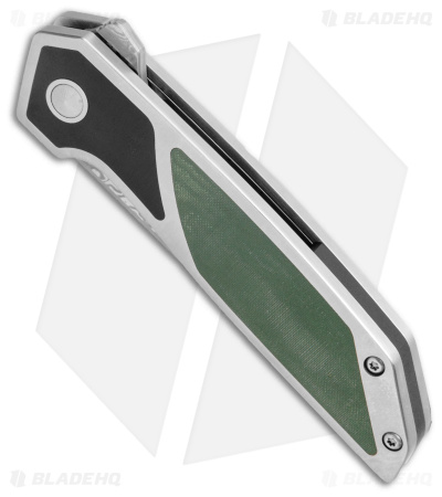 Begg Knives Diamici Knife Black/Green G-10 (3" VG-10 Damascus)