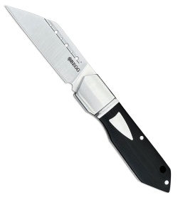 Begg Knives JVO Design Bullet Train Slip Joint Knife Black G-10 (2.7" Satin)