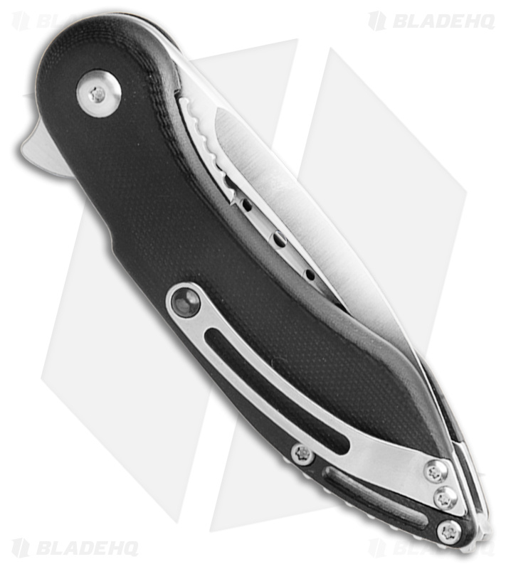 Begg Knives Mini Glimpse Knife Black G-10 (3" Satin D2)