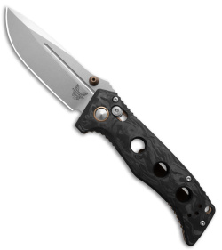 Benchmade Mini Adamas AXIS Lock Knife Carbon Fiber (3.3" Stonewash) 273-03