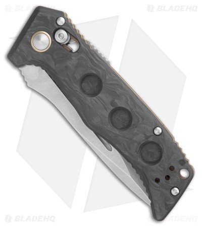 Benchmade Mini Auto Adamas AXIS Lock Knife Black Carbon Fiber (3.25" SW) 2730-03