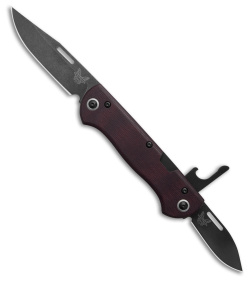 Benchmade Weekender Slip Joint Knife Burgundy Micarta (3" SW Black DLC) 317BK-2