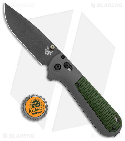 Benchmade Redoubt AXIS Lock Knife Green/Gray Grivory (3.6" Cerakote) 430BK