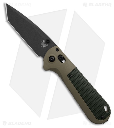 Benchmade Redoubt Tanto AXIS Lock Knife Ranger Green Grivory (3.5" Black)