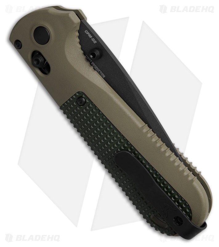 Benchmade Redoubt Tanto AXIS Lock Knife Ranger Green Grivory (3.5" Black Serr)