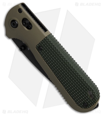 Benchmade Redoubt Tanto AXIS Lock Knife Ranger Green Grivory (3.5" Black Serr)