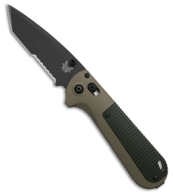 Benchmade Redoubt Tanto AXIS Lock Knife Ranger Green Grivory (3.5" Black Serr)