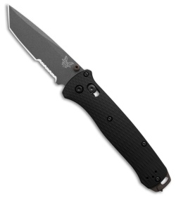 Benchmade Bailout AXIS Lock Knife Black Aluminum (3.4" Gray Serr) 537SGY-03