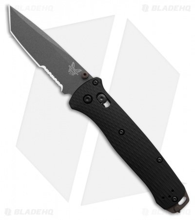 Benchmade Bailout AXIS Lock Knife Black Aluminum (3.4" Gray Serr) 537SGY-03
