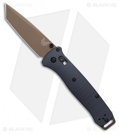 Benchmade Bailout AXIS Lock Knife Crater Blue Aluminum (3.4" FDE) 537FE-02