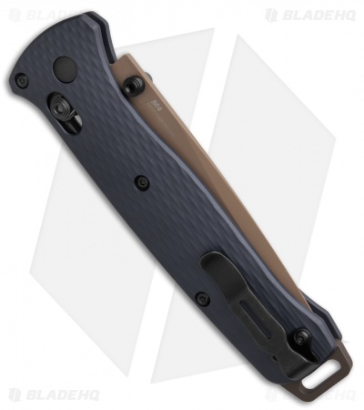 Benchmade Bailout AXIS Lock Knife Crater Blue Aluminum (3.4" FDE) 537FE-02