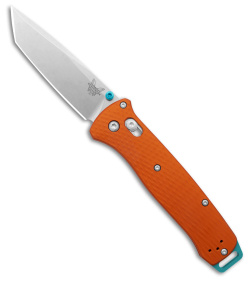 Benchmade  Bailout AXIS Lock Knife Orange Aluminum (3.4" Satin 3V) 537-2301