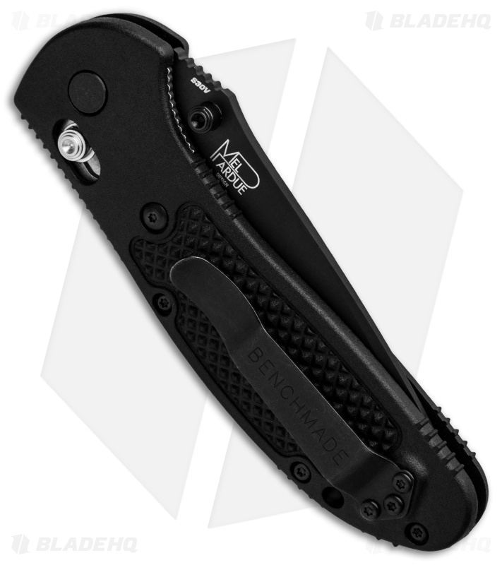 Benchmade Griptilian Knife - Black Nylon - Black Serrated