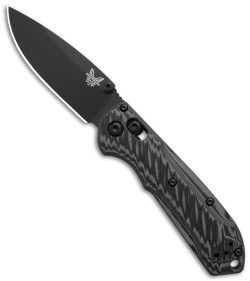 Benchmade Mini Freek 565BK-02 AXIS Lock Folding Knife G-10 Black/Gray (3" Black)